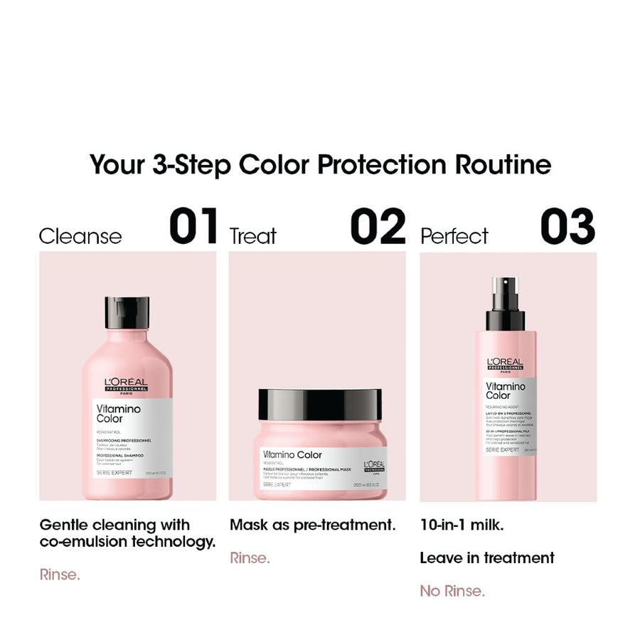 HairMNL L'Oréal Serie Expert Vitamino Color 3-Step Color Protection Routine