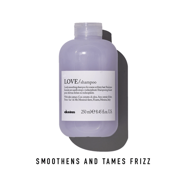 Davines LOVE Shampoo: Lovely Smoothing Shampoo for Coarse or Frizzy Hair