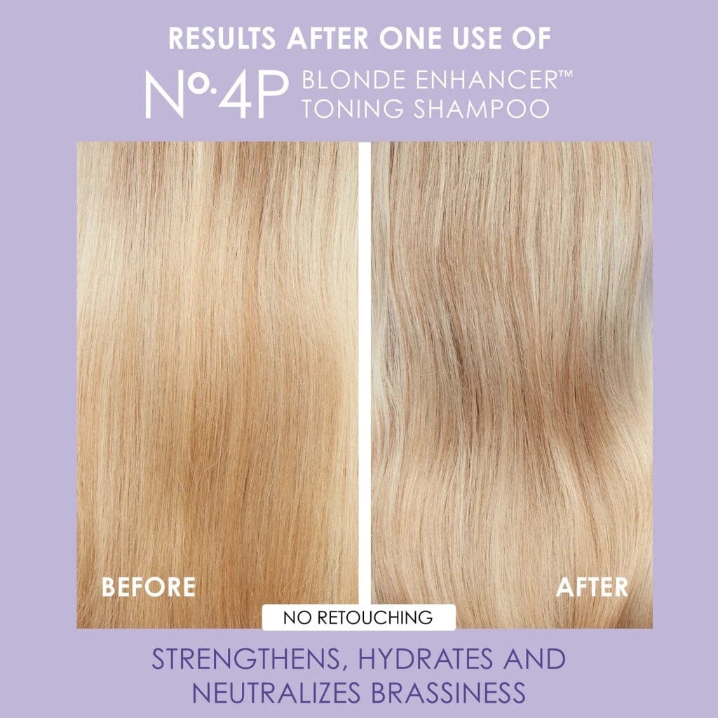Olaplex No.4P: Blonde Enhancer Toning Shampoo Results