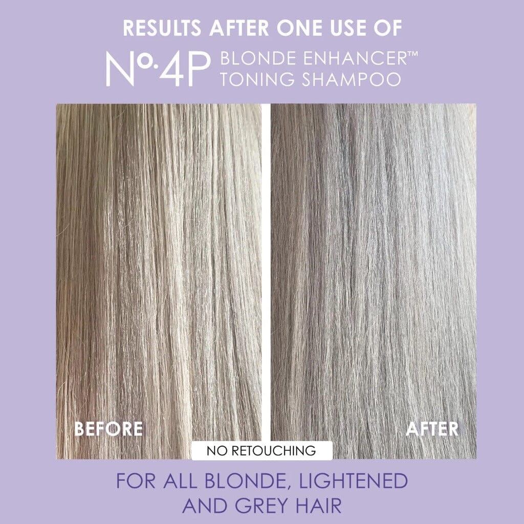 Olaplex No.4P: Blonde Enhancer Toning Shampoo Results