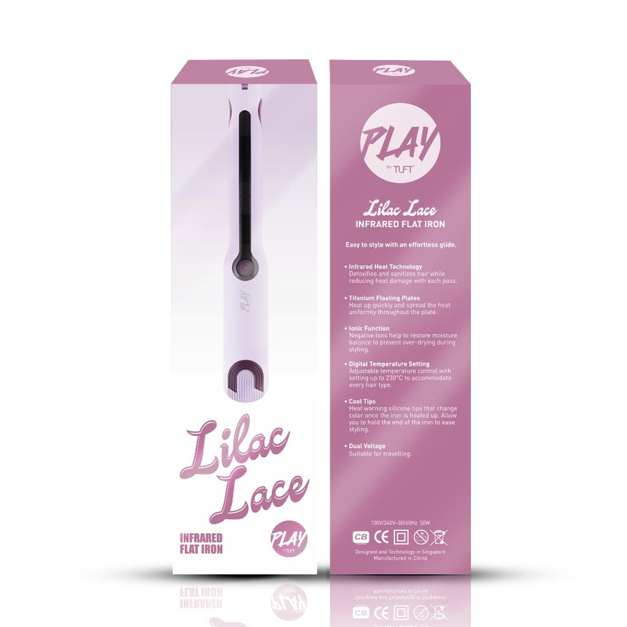 HariMNL PLAY by TUFT Lilac Lace Infrared Flat Iron Box