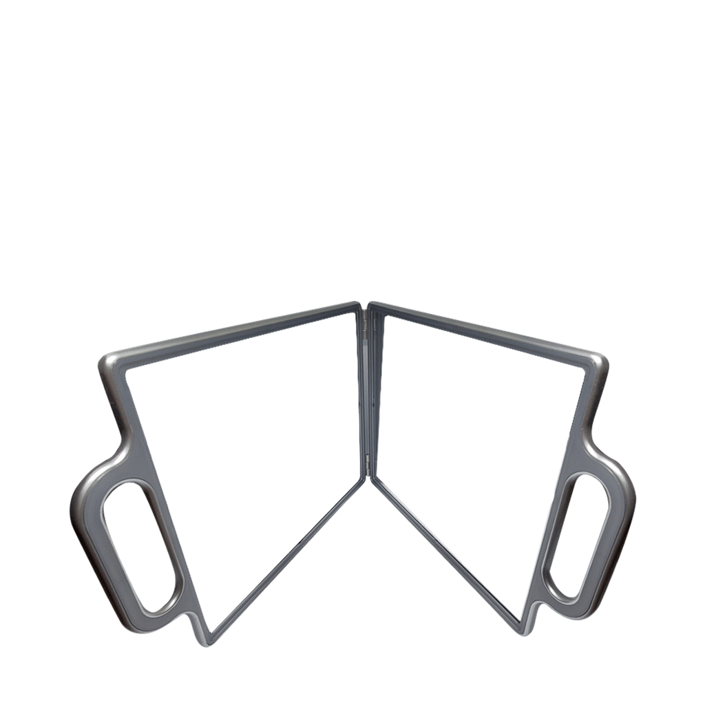 Tools and Accessories Double Mirror in Matte Silver