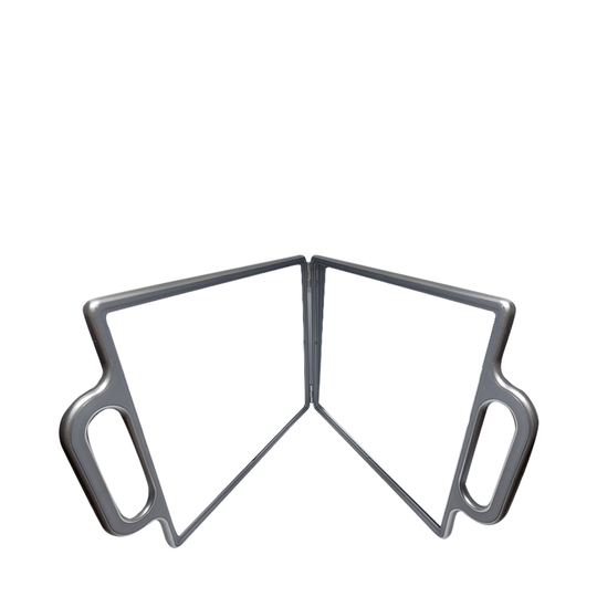 Tools and Accessories Double Mirror in Matte Silver
