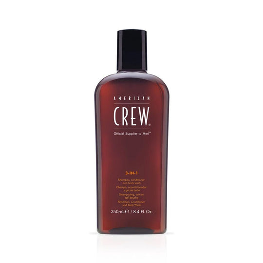 American Crew 3 in 1 Shampoo Conditioner and Body Wash 250ml - Hairmnl