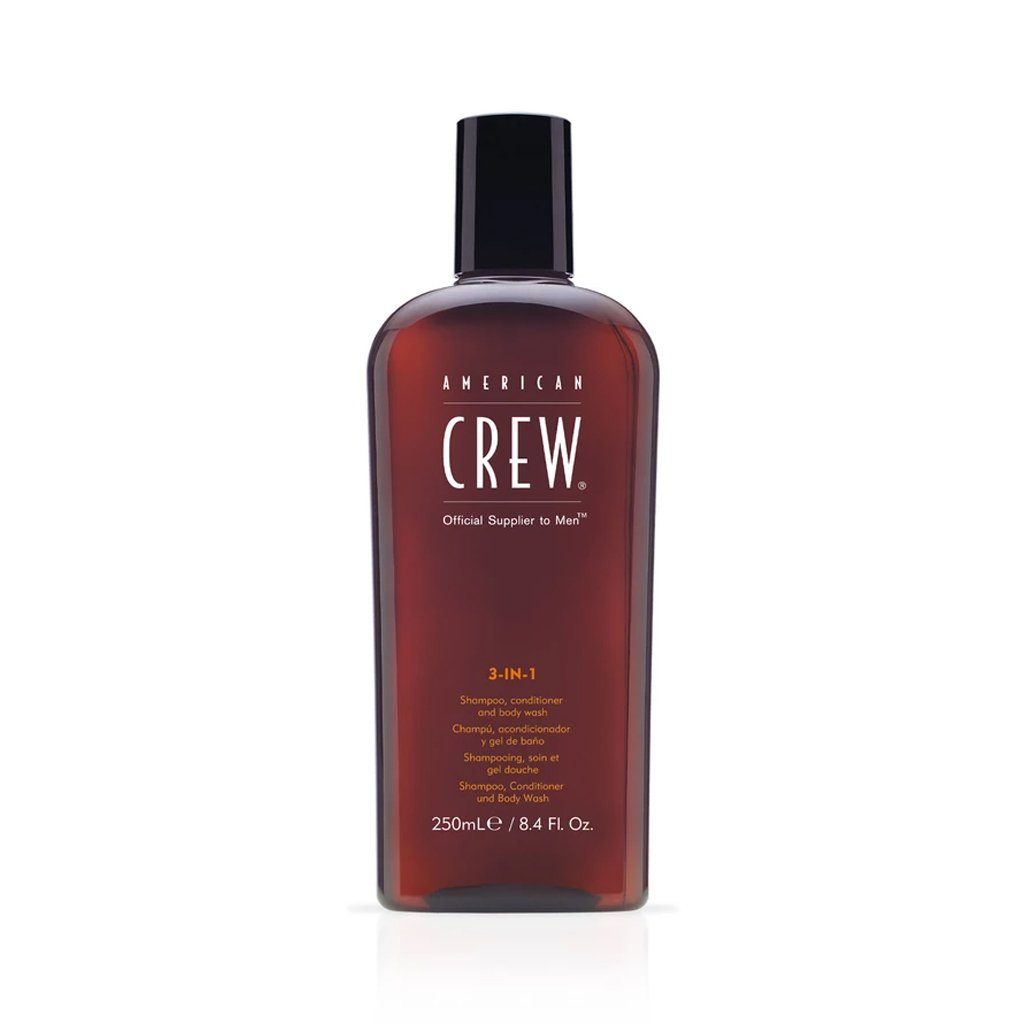 American Crew 3 in 1 Shampoo Conditioner and Body Wash 250ml - Hairmnl