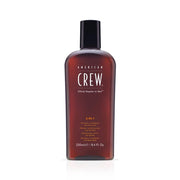 American Crew 3 in 1 Shampoo Conditioner and Body Wash 250ml - Hairmnl