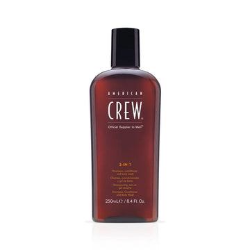 American Crew 3 in 1 Shampoo Conditioner and Body Wash 250ml - Hairmnl