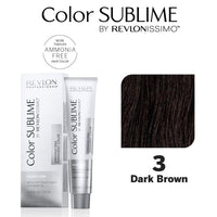 HairMNL Revlon Professional Color Sublime Ammonia Free Hair Color Tube - For Covering Greys 3 Dark Brown
