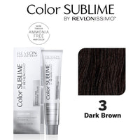 Revlon Professional Color Sublime Ammonia Free Hair Color Tube 3 Dark Brown