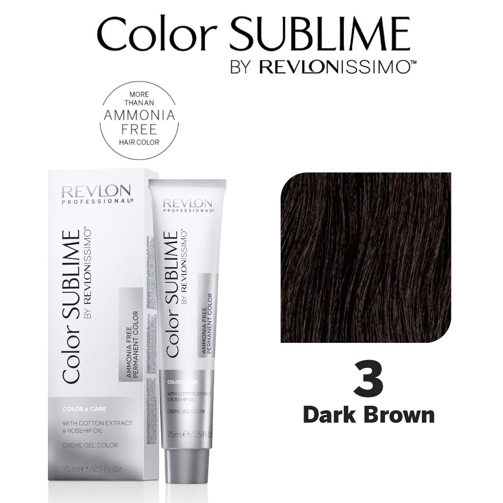 Revlon Professional Color Sublime Ammonia Free Hair Color Tube 3 Dark Brown