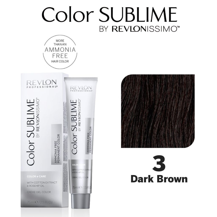 HairMNL Revlon Professional Color Sublime Ammonia Free Hair Color Tube 3 Dark Brown