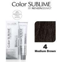 Revlon Professional Color Sublime Ammonia Free Hair Color Tube 4 Medium Brown