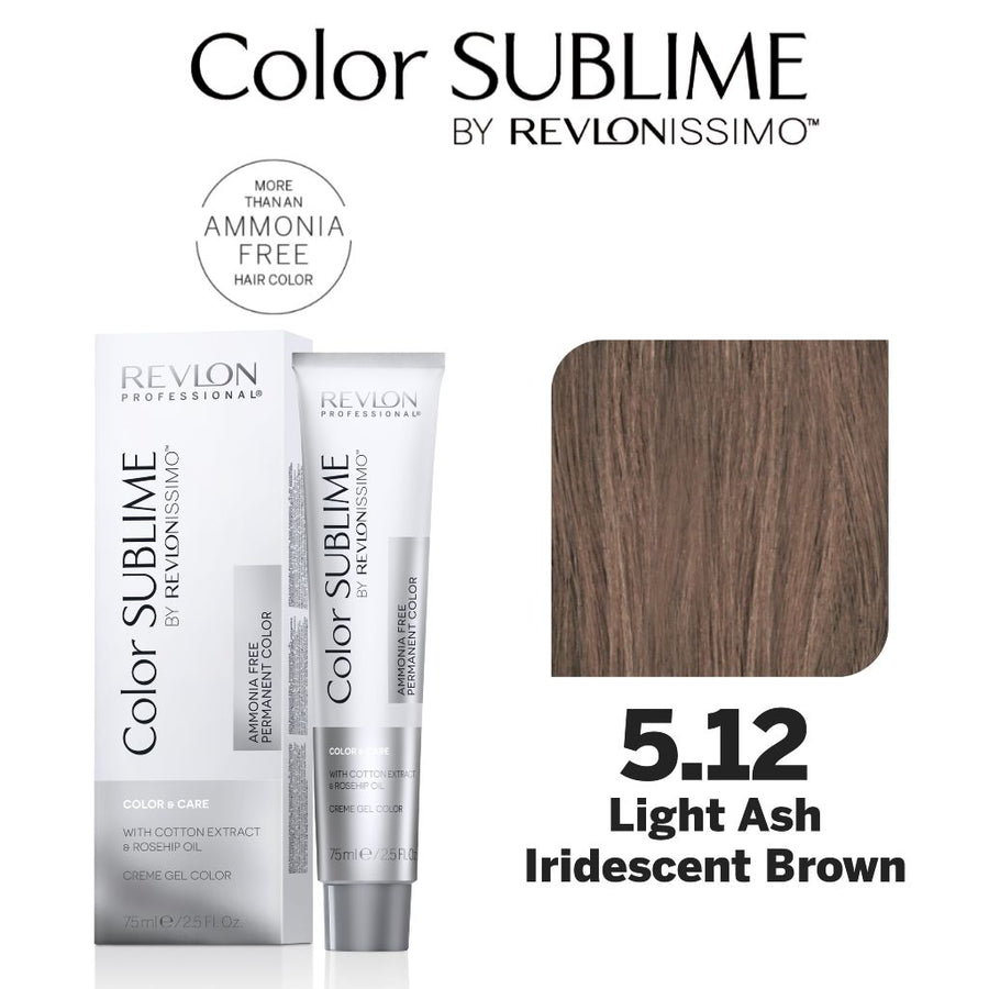 Revlon Professional Color Sublime Ammonia Free Hair Color Tube 5.12 Light Ash Iridescent Brown HairMNL