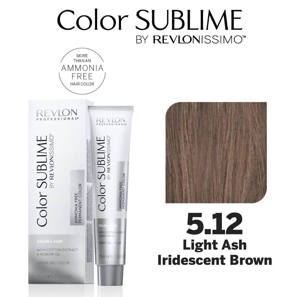 HairMNL Revlon Professional Color Sublime Ammonia Free Hair Color Tube - For Covering Greys 5.12 Light As Iridescent Brown