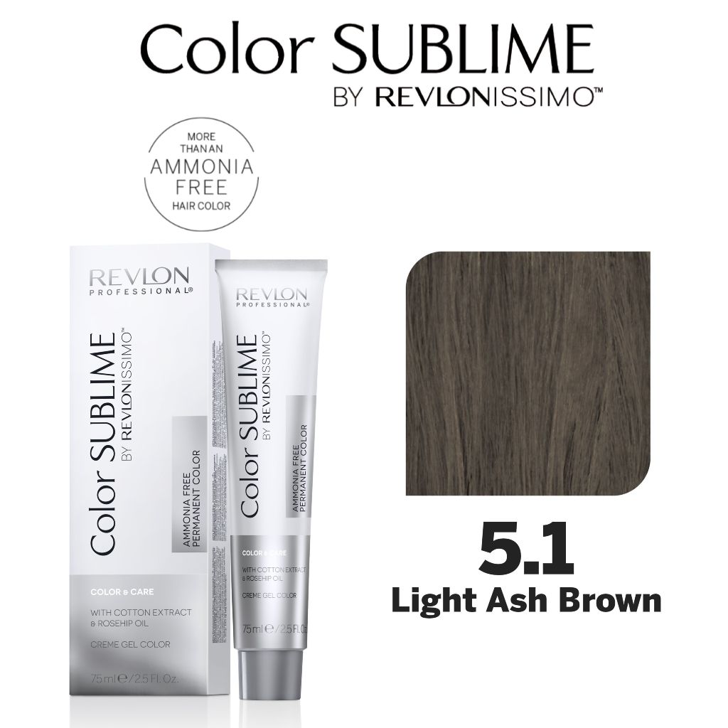 Revlon Professional Color Sublime Ammonia Free Hair Color Tube 5.1 Light Ash Brown