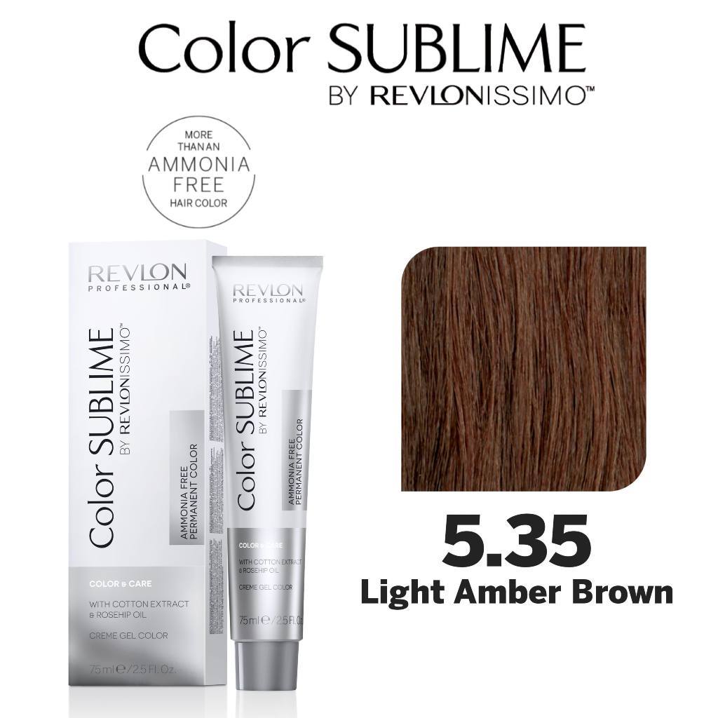 Revlon Professional Color Sublime Ammonia Free Hair Color Tube 5.35 Light Amber Brown HairMNL