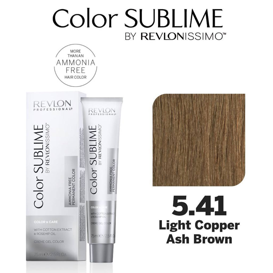 Revlon Professional Color Sublime Ammonia Free Hair Color Tube 5.41 Light Copper Ash Brown HairMNL
