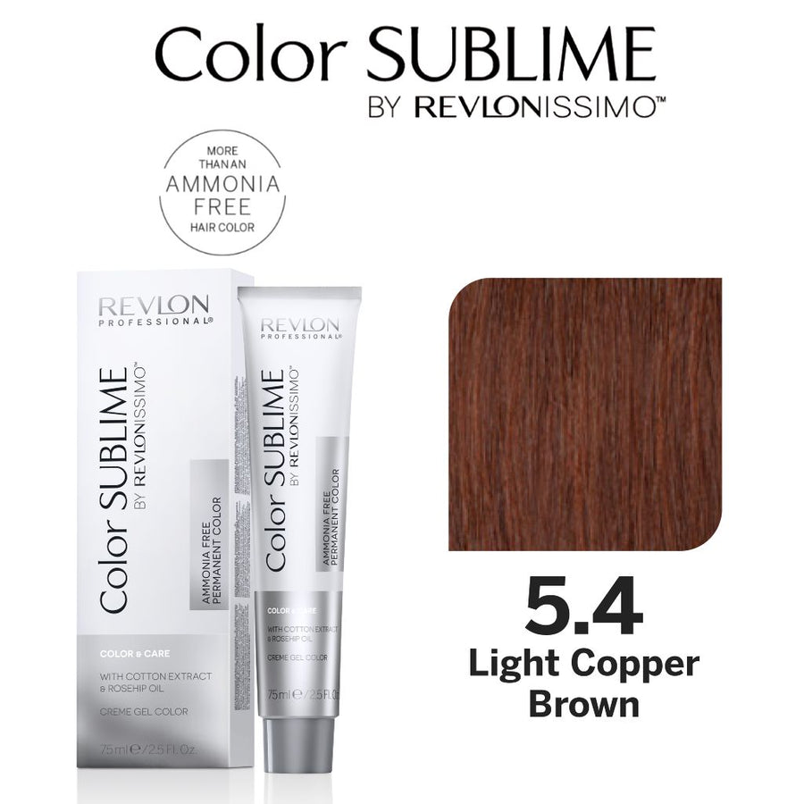 Revlon Professional Color Sublime Ammonia Free Hair Color Tube 5.4 Light Copper Brown HairMNL