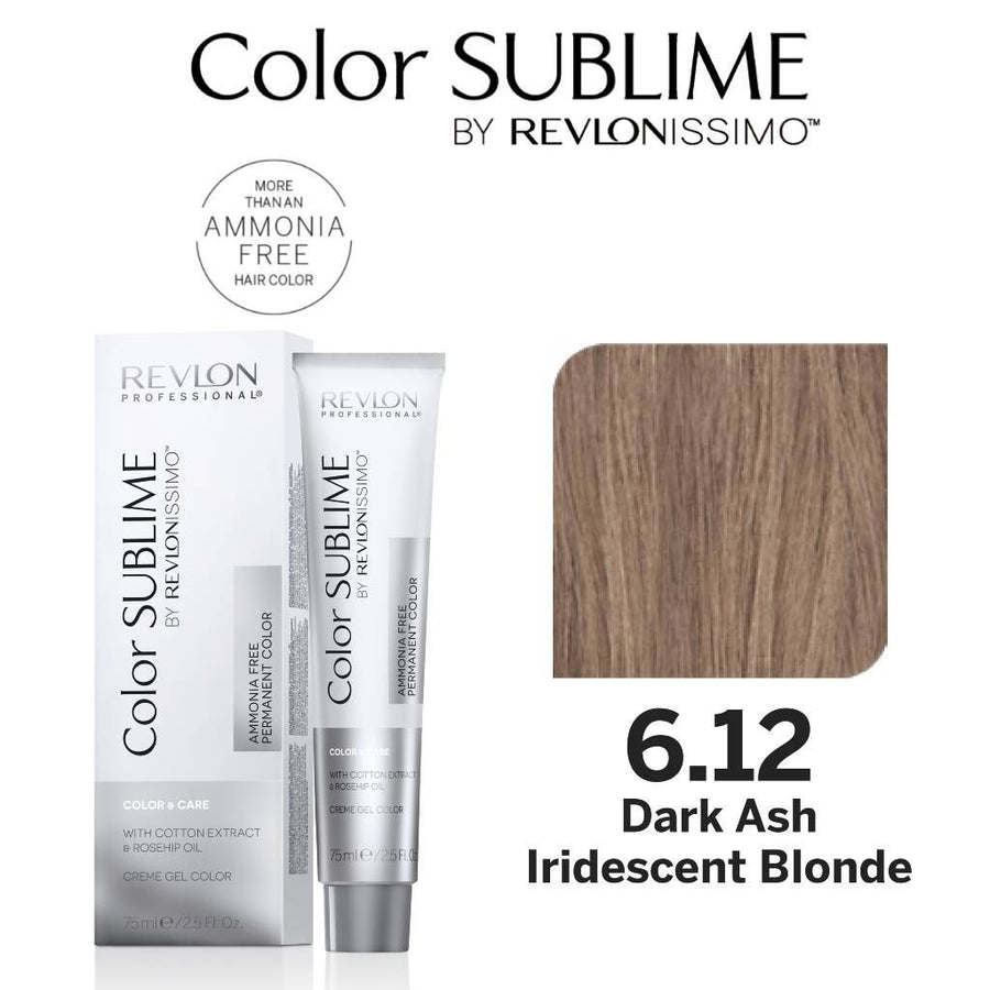 Revlon Professional Color Sublime Ammonia Free Hair Color Tube 6.12 Dark Ash Iridescent Blonde HairMNL