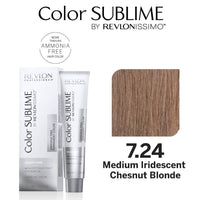 Revlon Professional Color Sublime Ammonia Free Hair Color Tube 7.24 Medium Iridescent Chestnut Blonde HairMNL