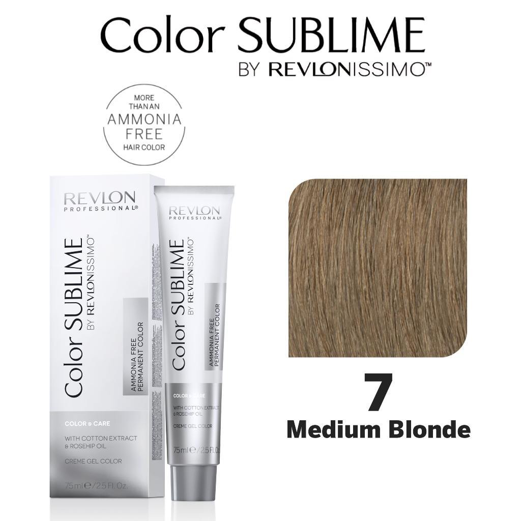 Revlon Professional Color Sublime Ammonia Free Hair Color Tube 7 Medium Blonde