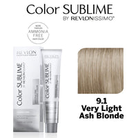 Revlon Professional Color Sublime Ammonia Free Hair Color Tube 9.1 Very Light Ash Blonde