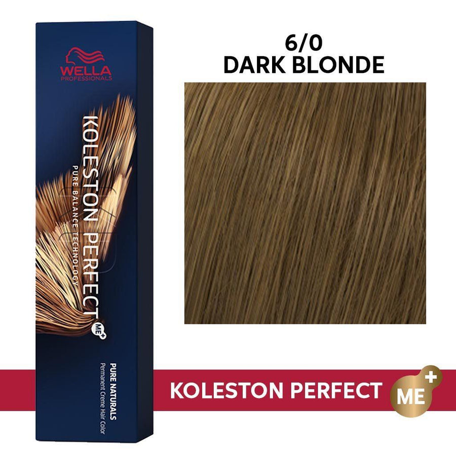 Wella Professionals Koleston Perfect PPD-Free Permanent Hair Color Set (20-Vol Developer 1L) - 6/0 Dark Blonde - HairMNL