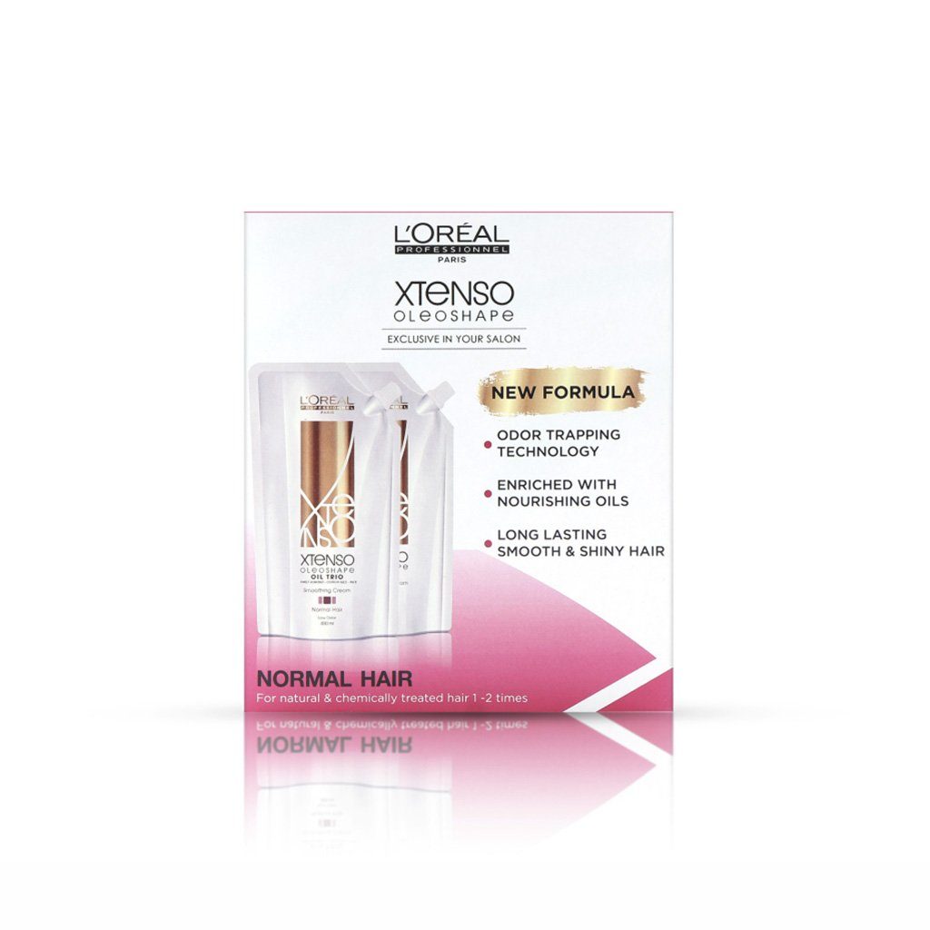 HairMNL L'Oreal L'Oréal Xtenso Oleo Shape Rebonding Minikit for Normal Hair 125ml 